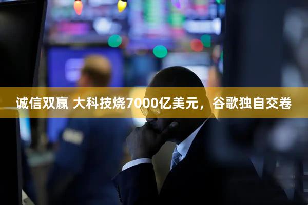 诚信双赢 大科技烧7000亿美元，谷歌独自交卷